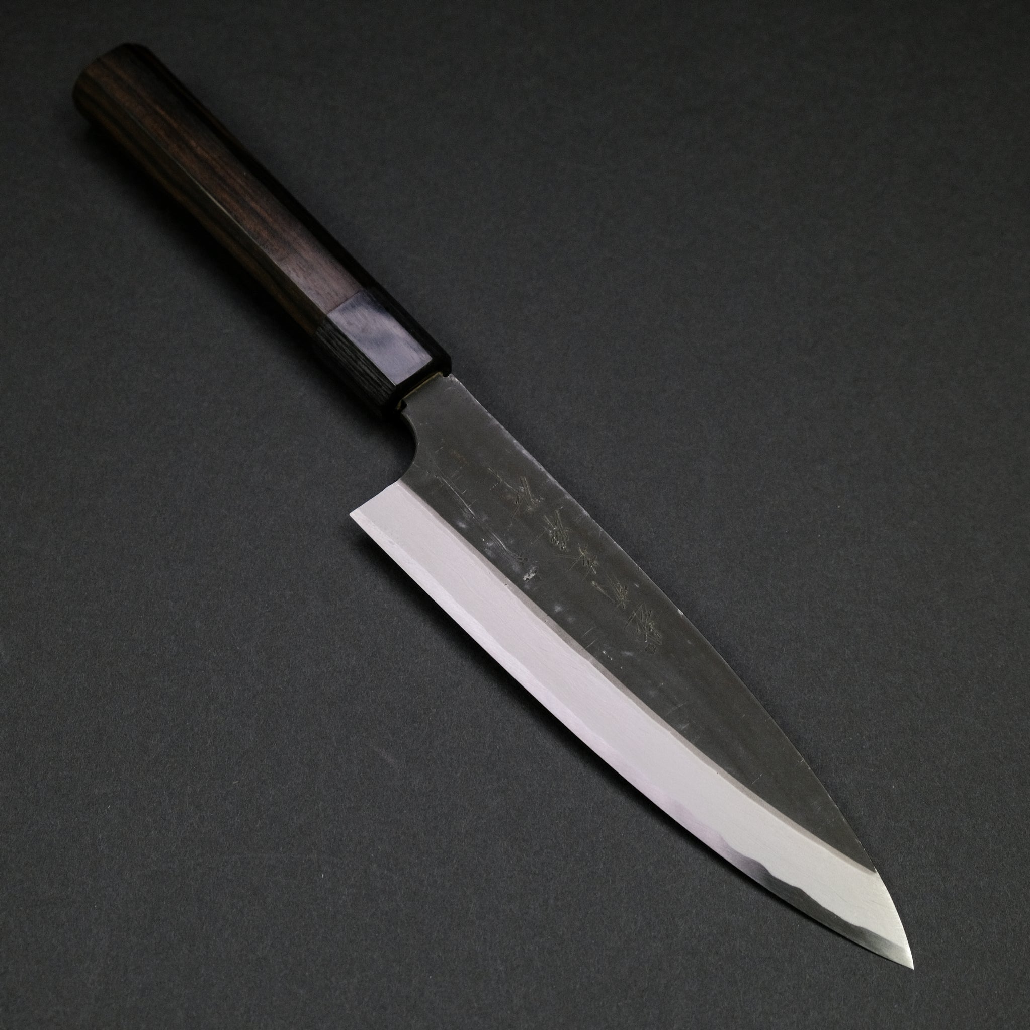 Kitaoka Blue #2 Kurouchi Funayuki 180mm Ebony Handle