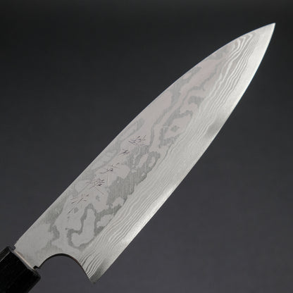 Kitaoka Blue #2 Suminagashi Funayuki 180mm Ebony Handle