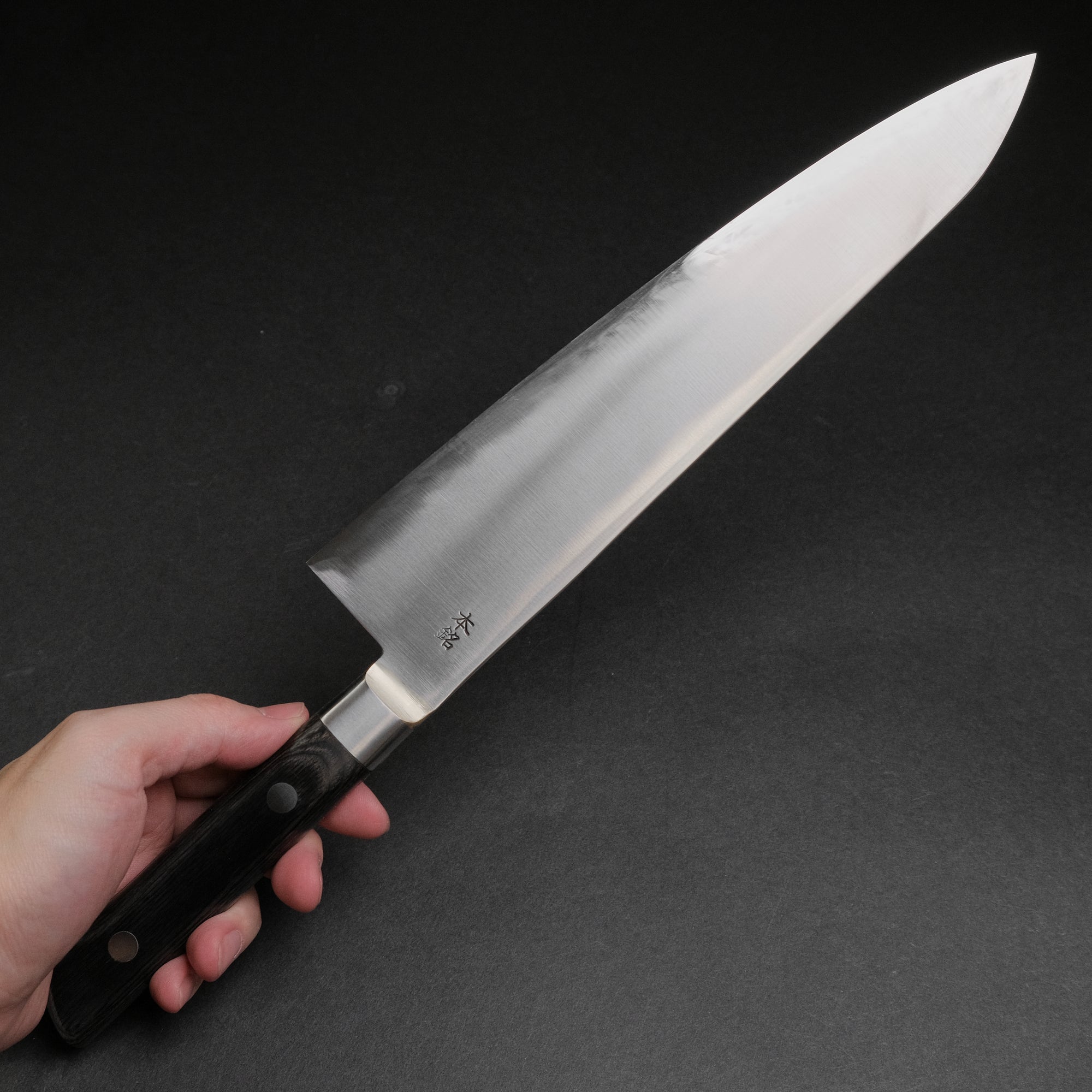 Kogetsu Carbon Gyuto 240mm Pakka Handle