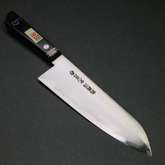 Kogetsu Carbon Santoku 180mm Pakka Handle (No Bolster)