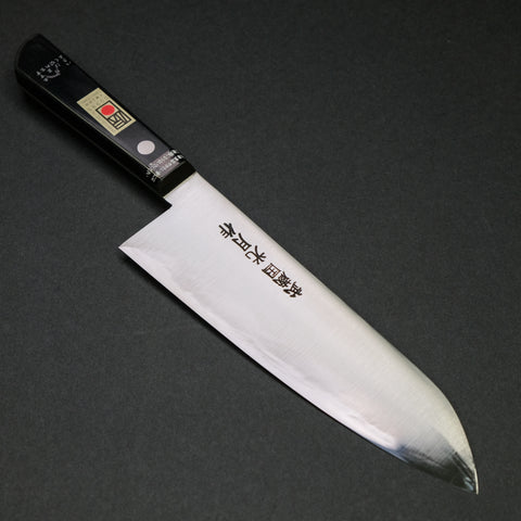 Kogetsu Carbon Santoku 180mm Pakka Handle (No Bolster)