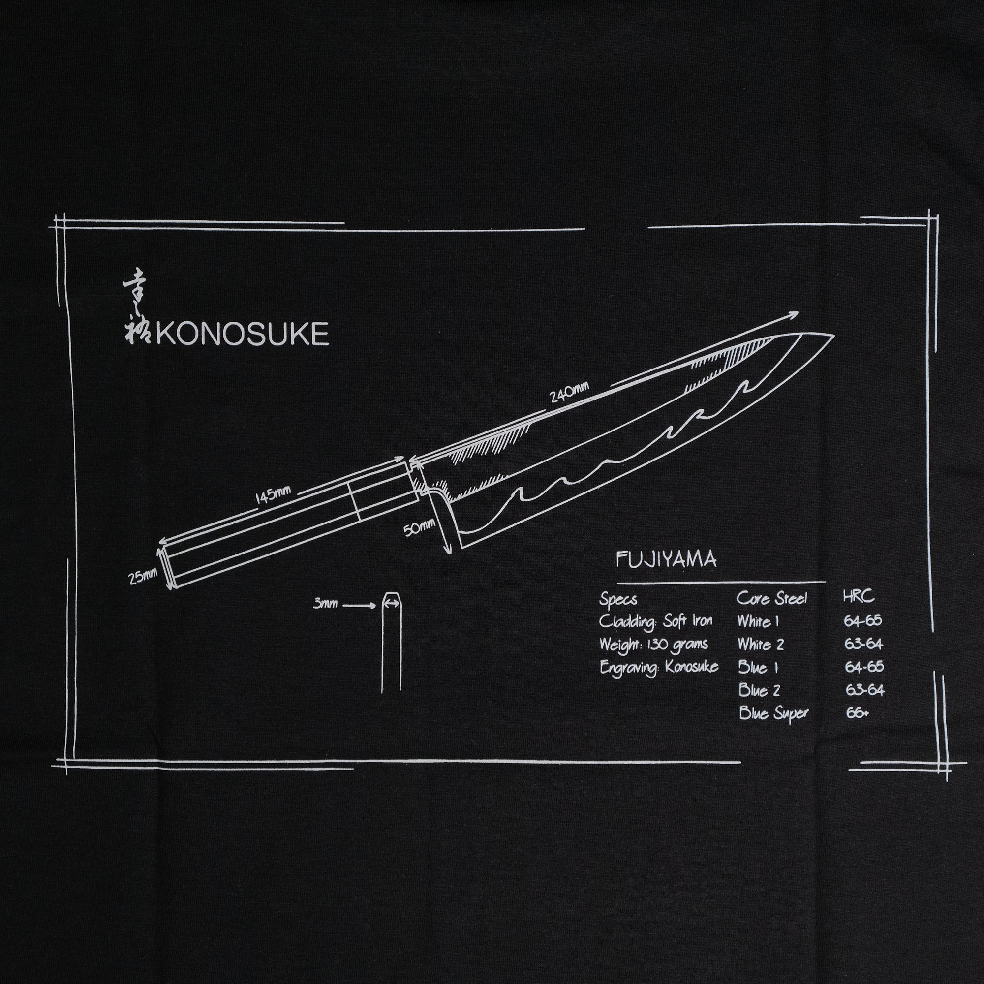 Konosuke Black T-Shirt
