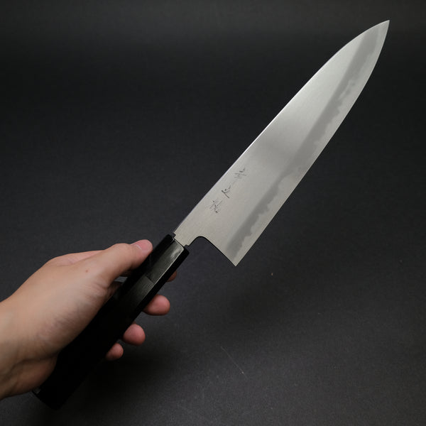 Konosuke FM White #1 Gyuto 240mm Ebony Black Horn Handle