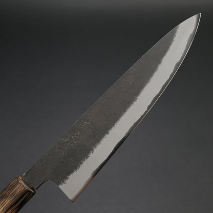 Konosuke MB White #2 Nashiji Kurouchi Gyuto 210mm Khii Chestnut Handle