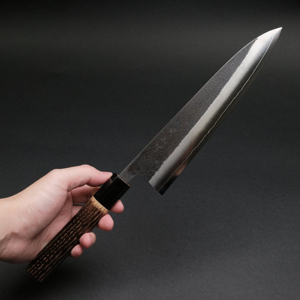 Konosuke Madei Sumiiro SLD Gyuto 210mm Burnt Chestnut Handle
