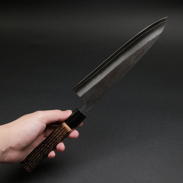 Konosuke Madei Sumiiro SLD Gyuto 210mm Burnt Chestnut Handle