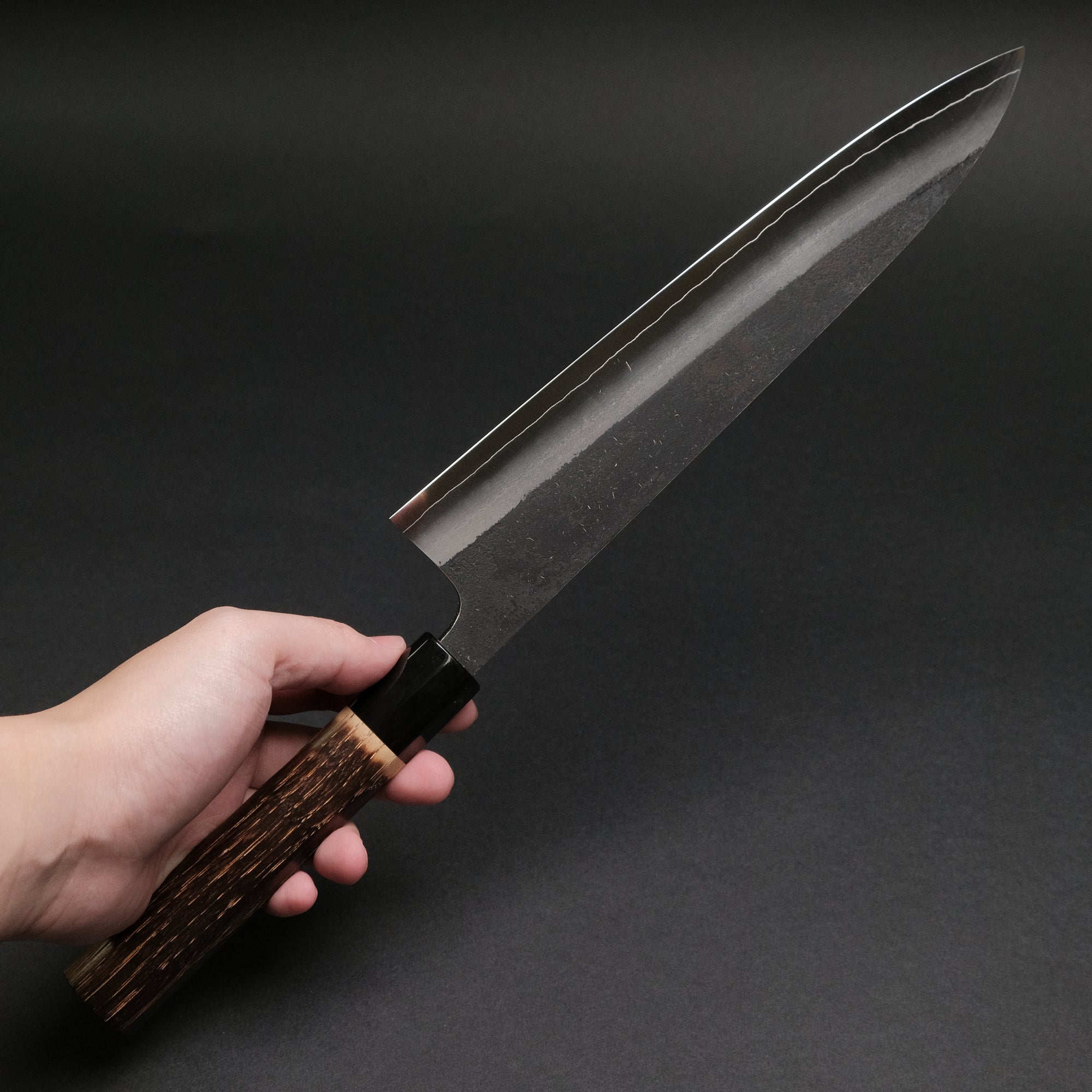 Konosuke Madei Sumiiro SLD Gyuto 240mm Burnt Chestnut Handle