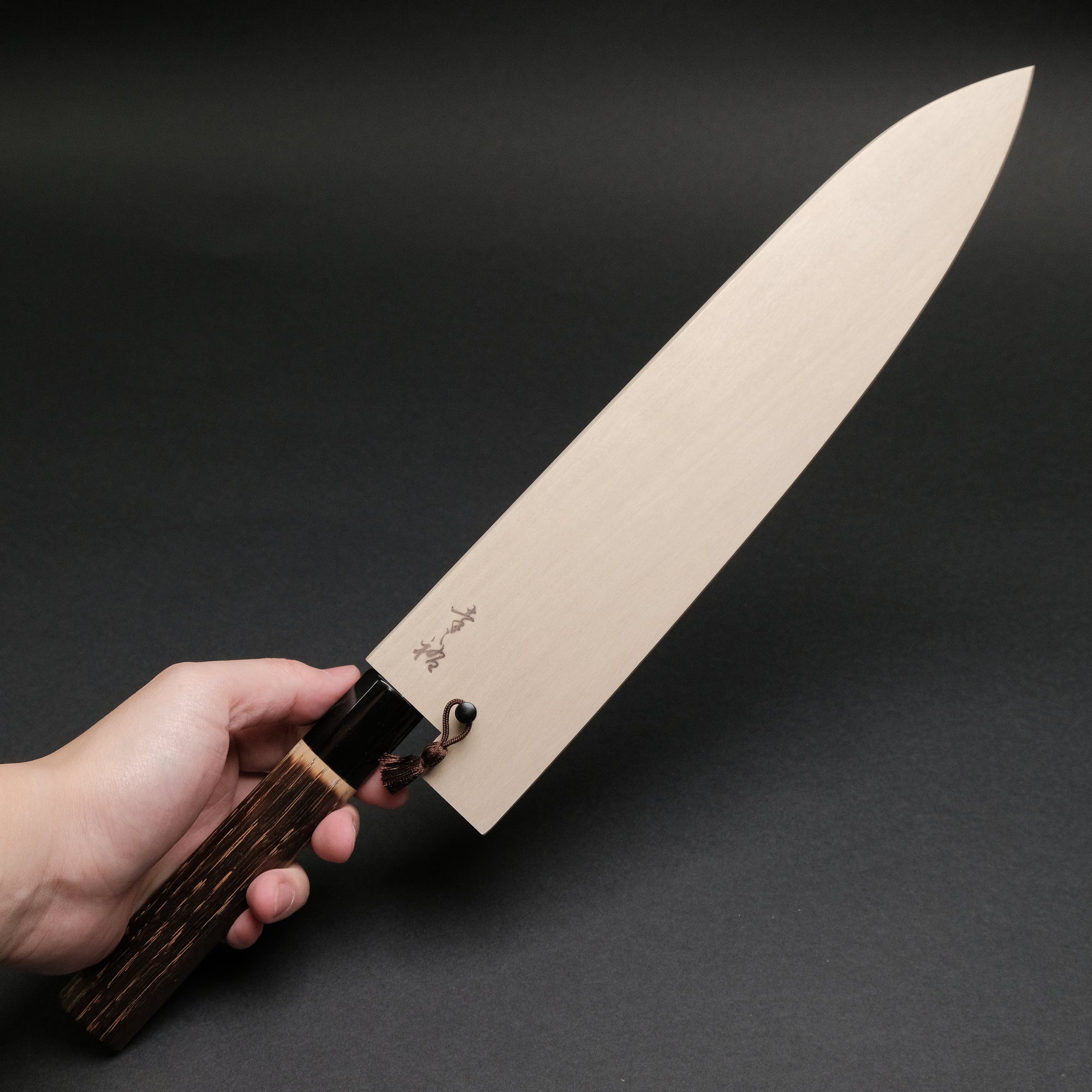 Konosuke Madei Sumiiro SLD Gyuto 240mm Burnt Chestnut Handle