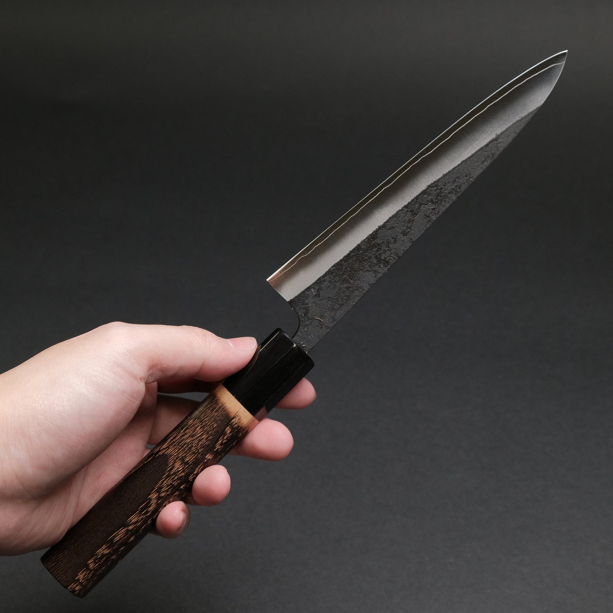 Konosuke Madei Sumiiro SLD Petty 150mm Burnt Chestnut Handle