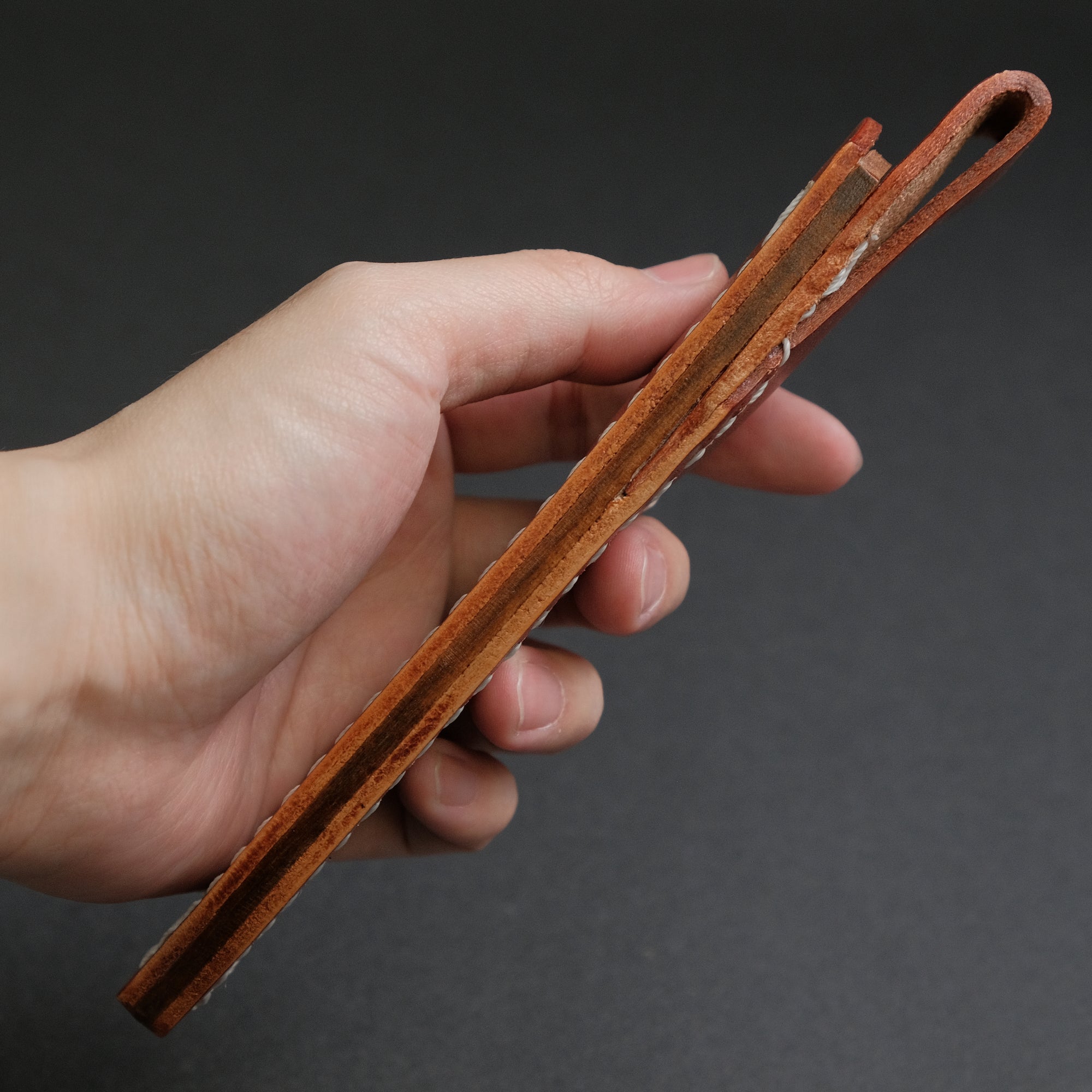 MOKI Banff Fixed Blade Linen Micarta Handle (Long)