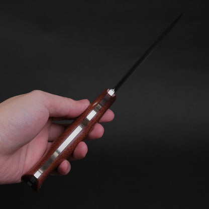 MOKI Berg Fixed Blade Canvas Micarta Handle (Natural Brown)