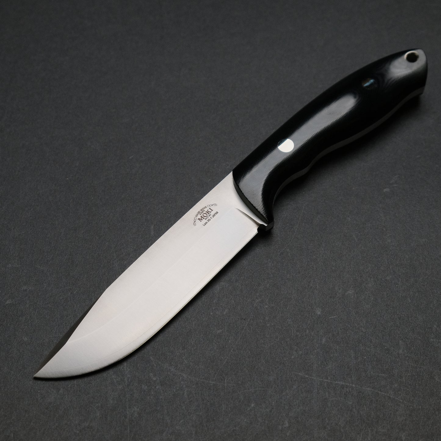 MOKI Berg Fixed Blade Linen Micarta Handle