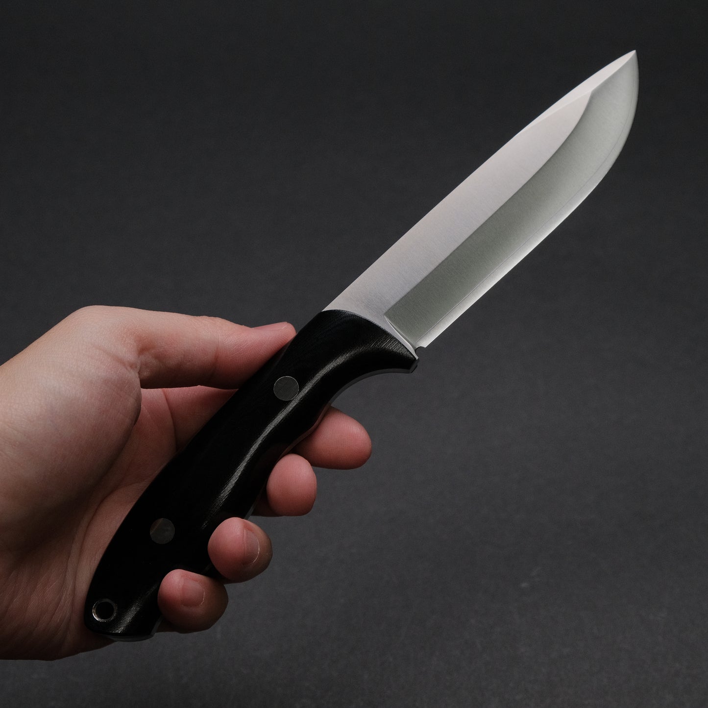 MOKI Berg Fixed Blade Linen Micarta Handle