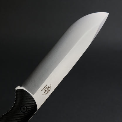 MOKI Berg Robson Ruggedman Fixed Blade Linen Micarta Handle