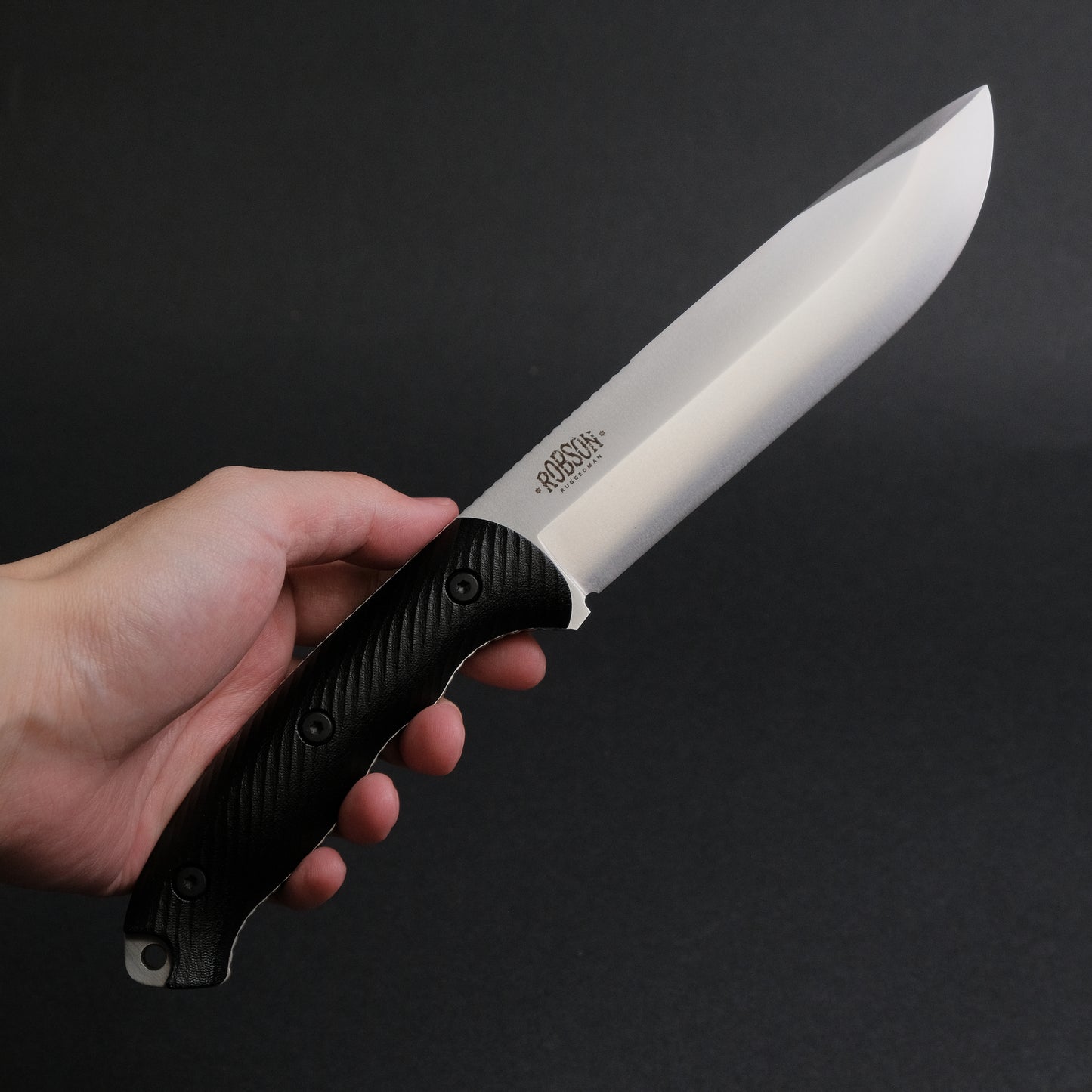 MOKI Berg Robson Ruggedman Fixed Blade Linen Micarta Handle