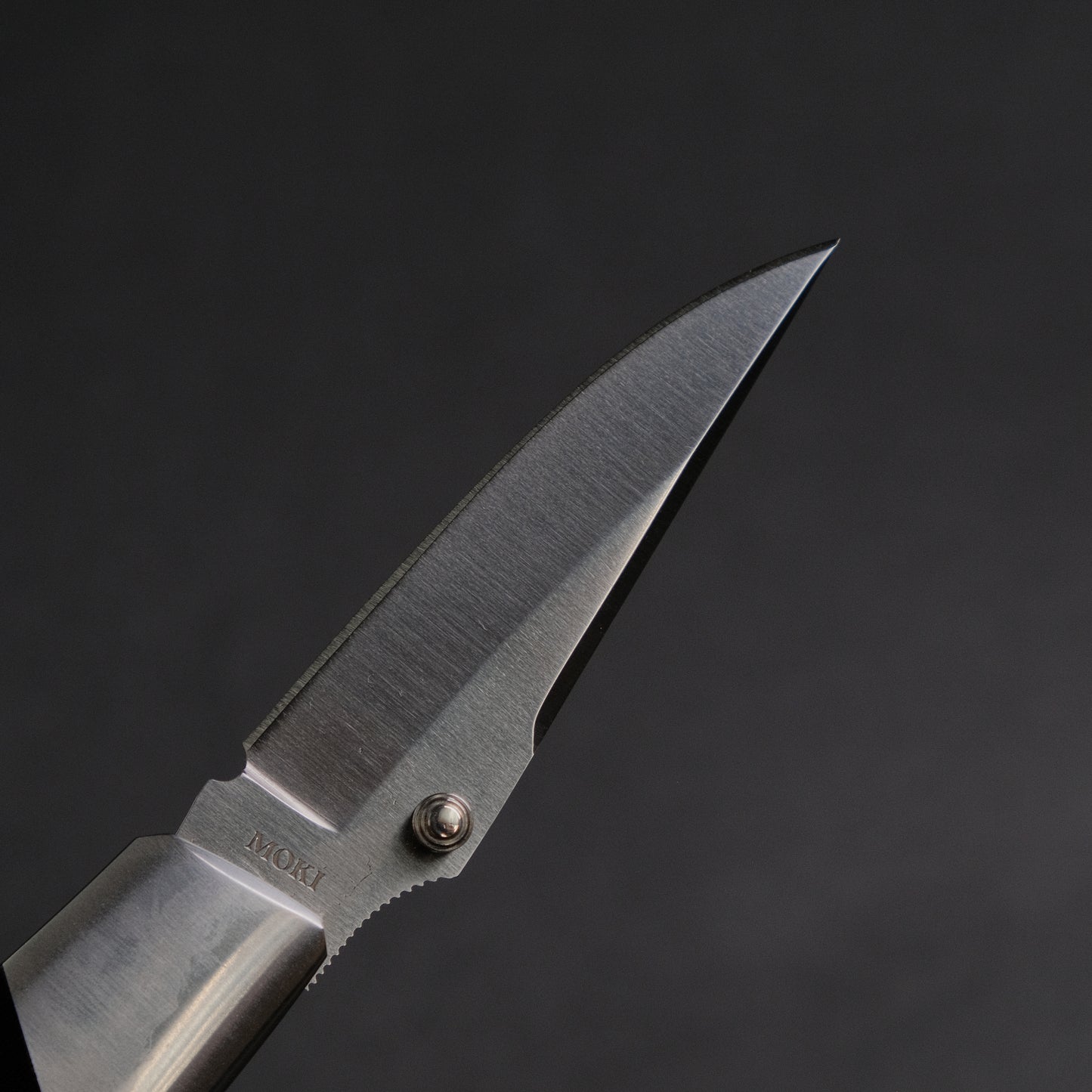 MOKI Kingfisher Folding Knife Linen Micarta Handle