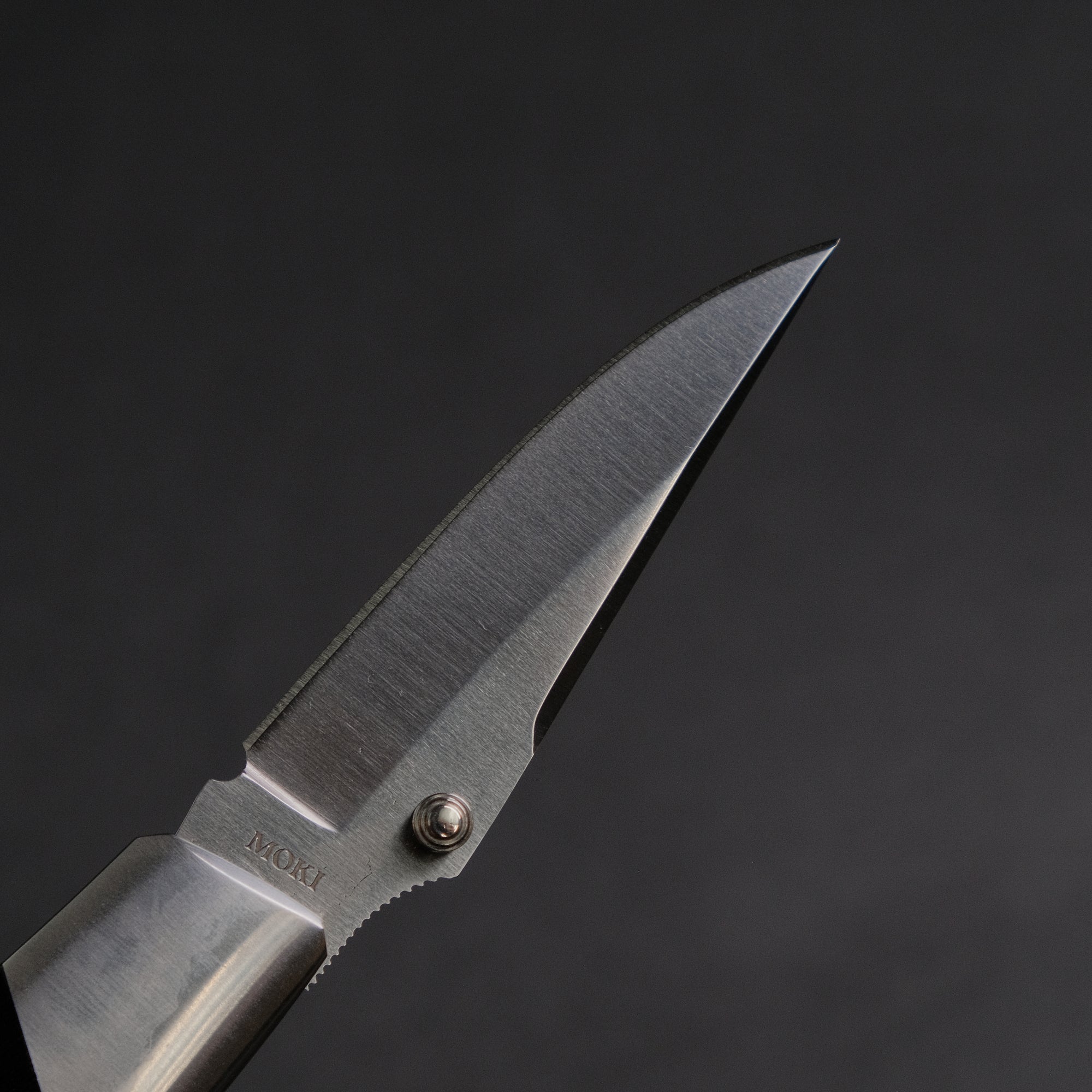 MOKI Kingfisher Folding Knife Linen Micarta Handle