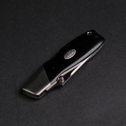 MOKI Kingfisher Folding Knife Linen Micarta Handle