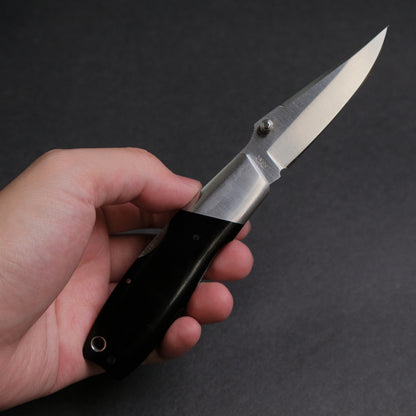 MOKI Kingfisher Folding Knife Linen Micarta Handle