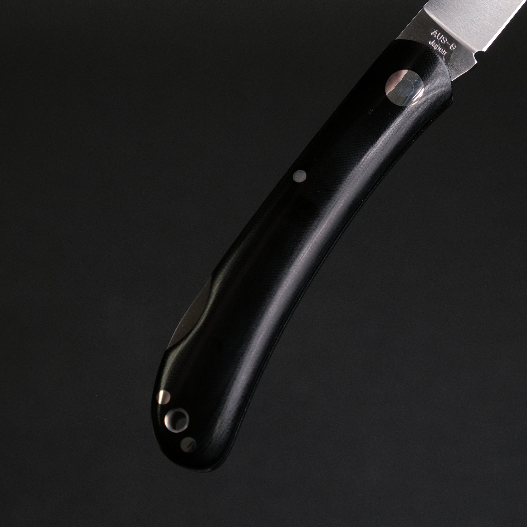 MOKI Shima Owl Folding Knife Large Linen Micarta Handle