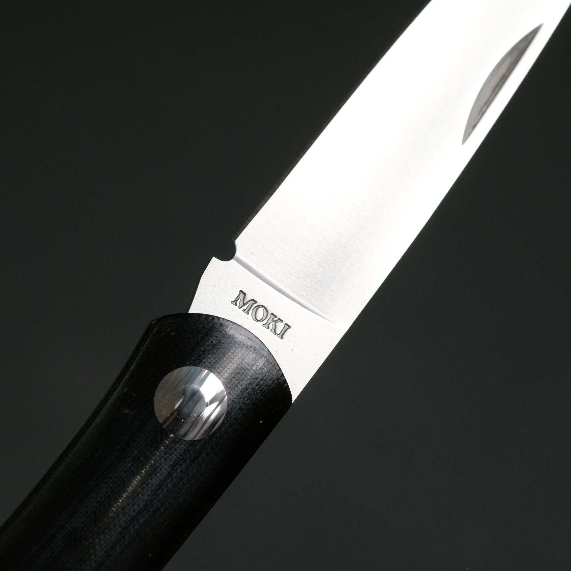 MOKI Shima Owl Folding Knife Large Linen Micarta Handle