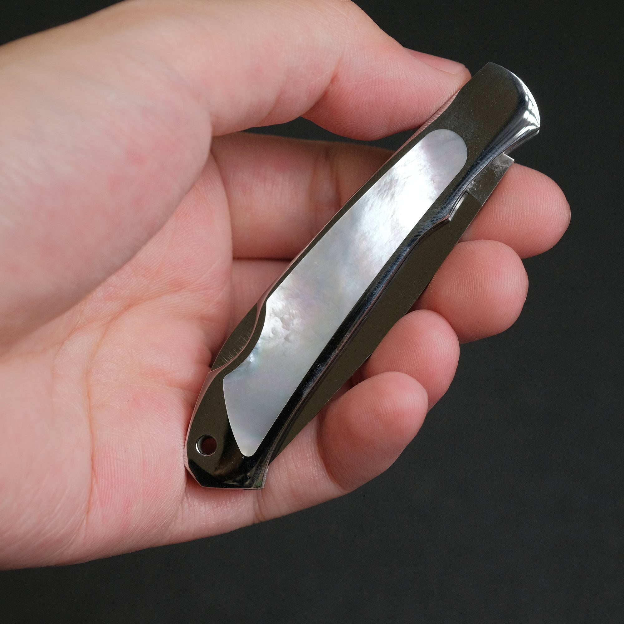 MOKI Therapy Folding Knife Mother of Pearl Handle