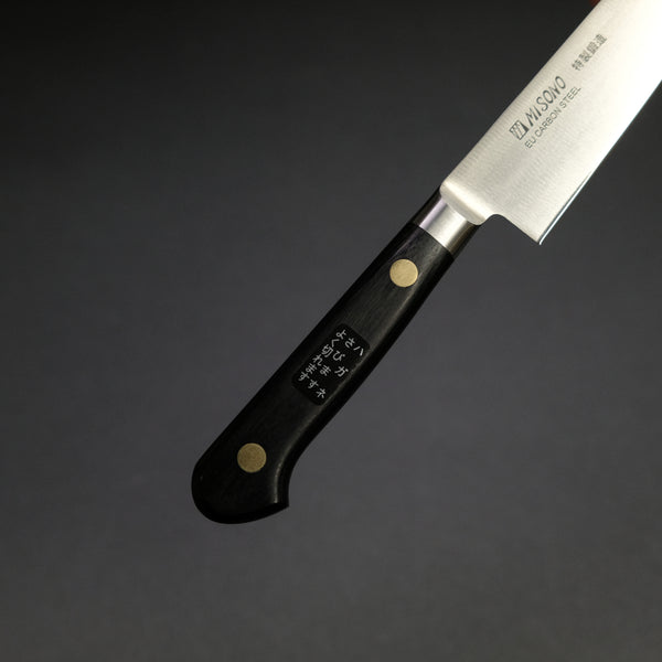 Misono Swedish Carbon Steel Petty 150mm Pakka Handle