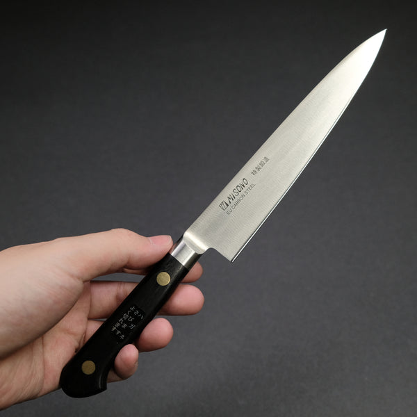Misono Swedish Carbon Steel Petty 150mm Pakka Handle