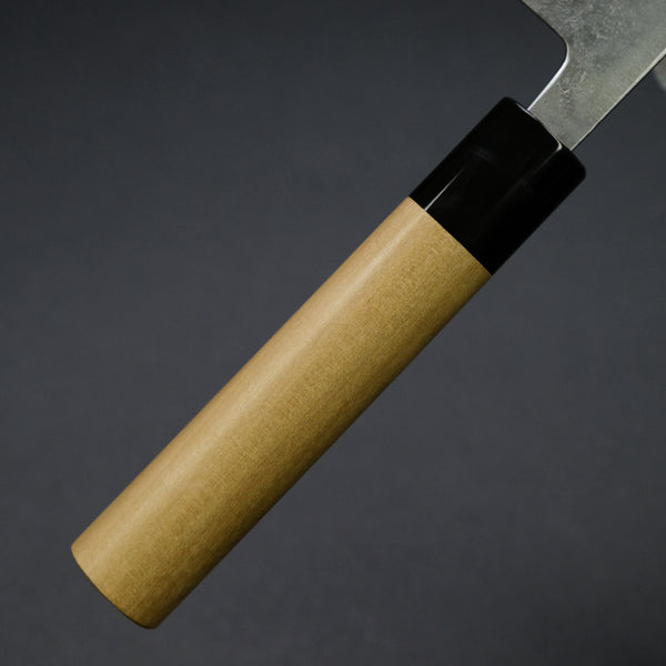 Morihei Hisamoto Blue Super Tsuchime Stainless Clad Nakiri 165mm Ho Wood Handle