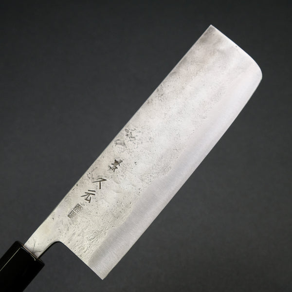 Morihei Hisamoto Blue Super Tsuchime Stainless Clad Nakiri 165mm Ho Wood Handle