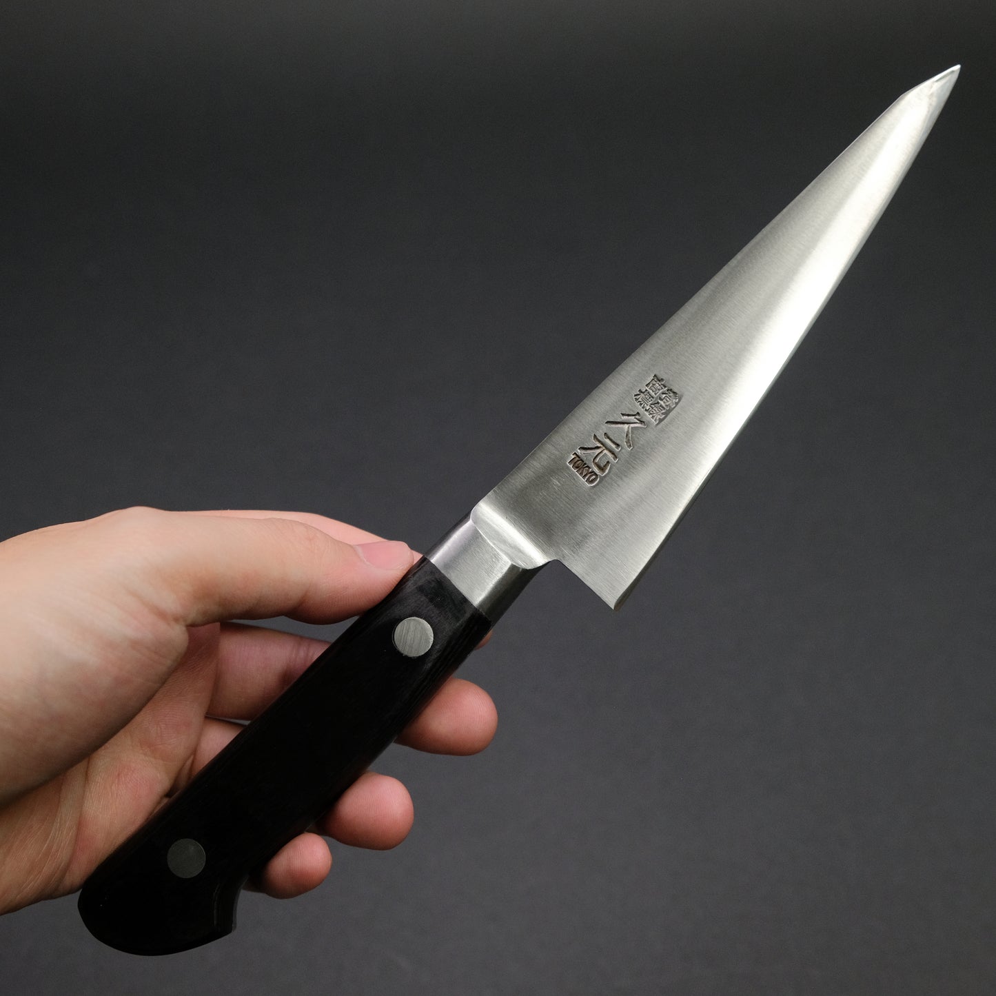 Morihei Hisamoto Hagane Honesuki Kaku 135mm Pakka Handle