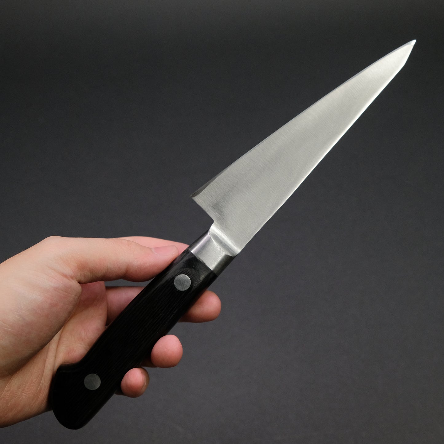 Morihei Hisamoto Hagane Honesuki Kaku 135mm Pakka Handle