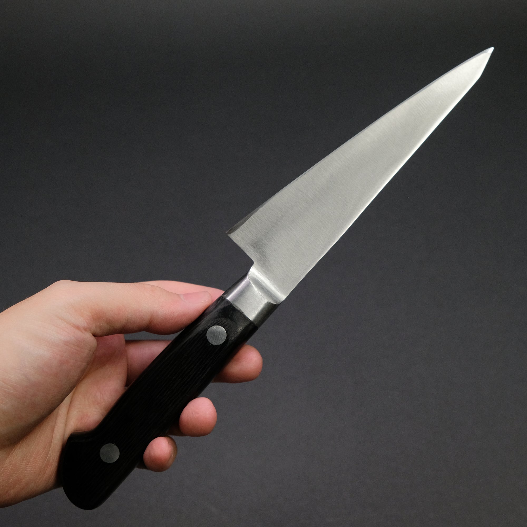 Morihei Hisamoto Hagane Honesuki Kaku 135mm Pakka Handle