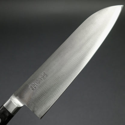 Morihei Hisamoto Hagane Santoku 185mm Pakka Handle