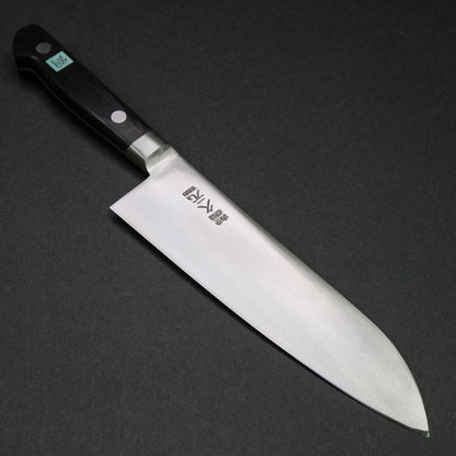 Morihei Hisamoto Hagane Santoku 185mm Pakka Handle