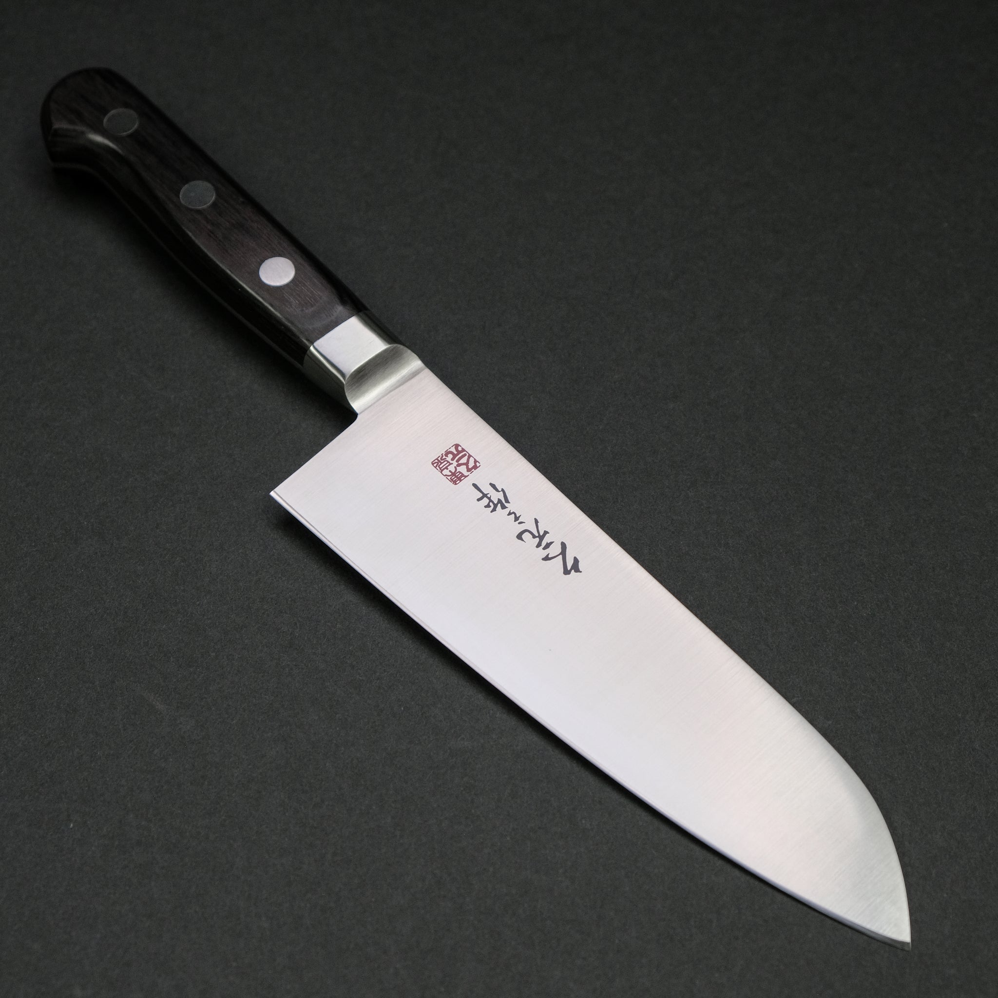 Morihei Hisamoto INOX Santoku 165mm Pakka Handle