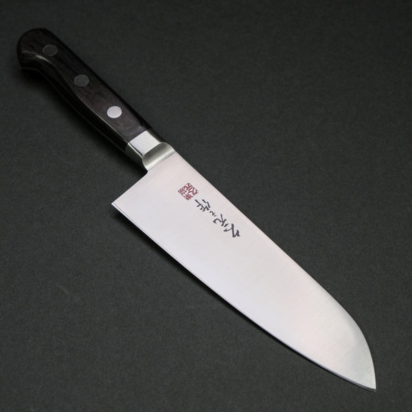 Morihei Hisamoto INOX Santoku 165mm Pakka Handle