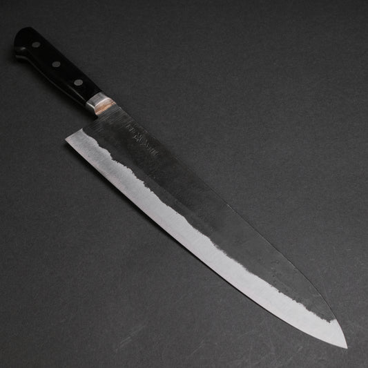 Morihei Hisamoto Kurouchi White #1 Gyuto 300mm Pakka Handle (Thick)