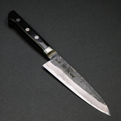 Morihei Hisamoto Kurouchi White #1 Petty 135mm Pakka Handle (Fine Finish)