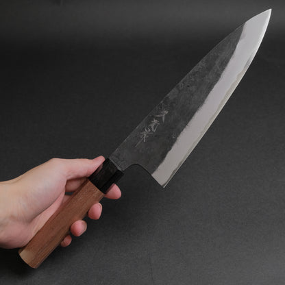 Morihei Hisamoto Kurouchi White #2 Extra Height Gyuto 210mm Walnut Handle
