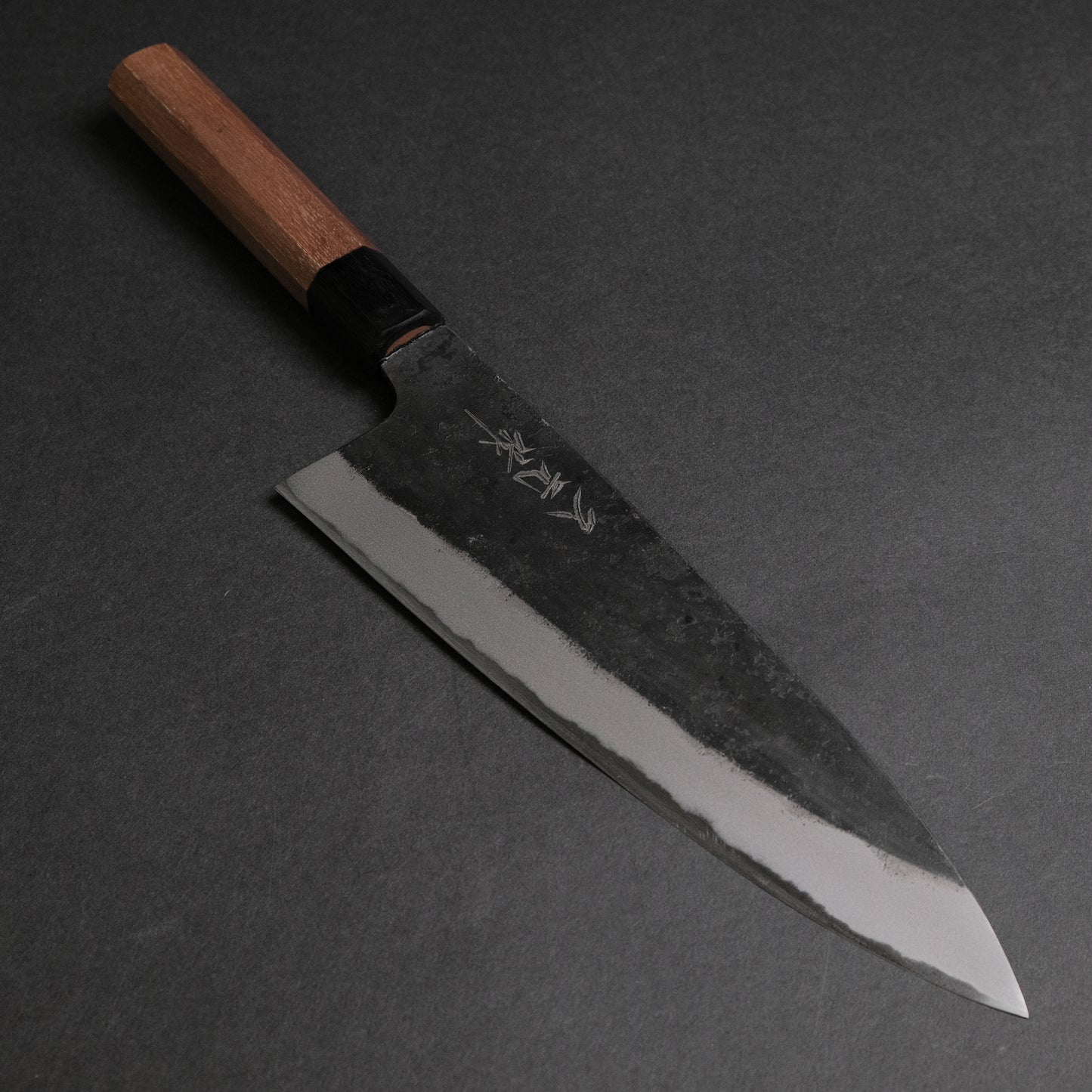 Morihei Hisamoto Kurouchi White #2 Extra Height Gyuto 210mm Walnut Handle