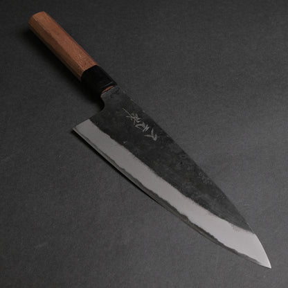 Morihei Hisamoto Kurouchi White #2 Extra Height Gyuto 210mm Walnut Handle