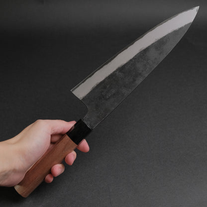 Morihei Hisamoto Kurouchi White #2 Extra Height Gyuto 210mm Walnut Handle