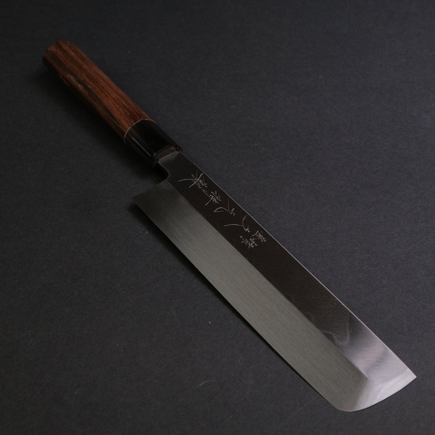 Morihei Hisamoto Vintage Honyaki Usuba 210mm Ebony Handle