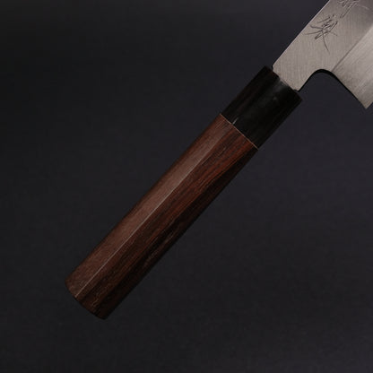 Morihei Hisamoto Vintage Honyaki Usuba 210mm Ebony Handle