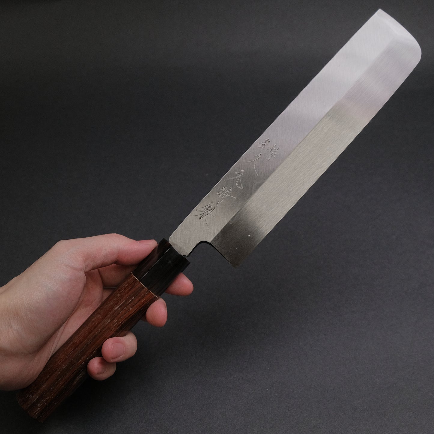 Morihei Hisamoto Vintage Honyaki Usuba 210mm Ebony Handle