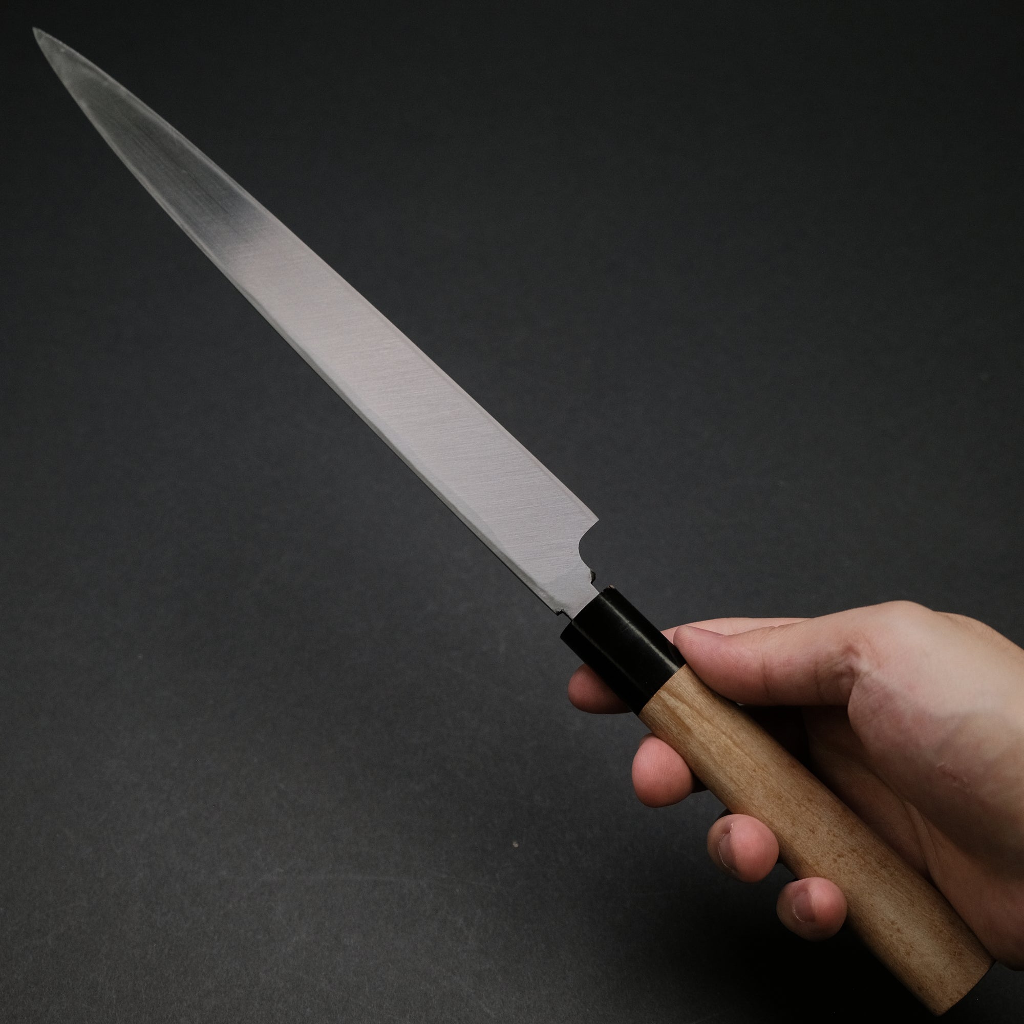 Morihei Hisamoto Vintage Left Handed Fugubiki 240mm Magnolia Handle (Carbon)