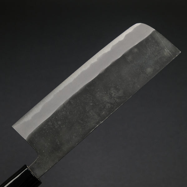 Morihei Kikuyu White #2 Kurouchi Nakiri 165mm Poplar Handle