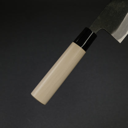 Morihei Kikuyu White #2 Kurouchi Nakiri 165mm Poplar Handle