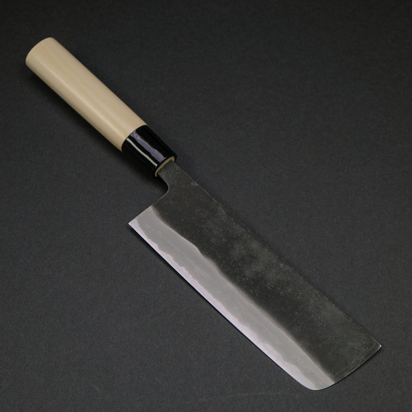 Morihei Kikuyu White #2 Kurouchi Nakiri 165mm Poplar Handle